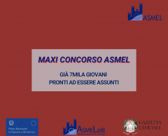 MAXI CONCORSO ASMEL, GIÀ 7MILA GIOVANI PRONTI AD ESSERE ASSUNTI NEI COMUNI ITALIANI
