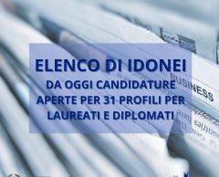 Elenco Idonei: dal  7 marzo aperte le candidature 