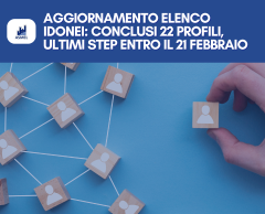 AGGIORNAMENTO ELENCO IDONEI: CONCLUSI 22 PROFILI, ULTIMI STEP ENTRO IL 21 FEBBRAIO