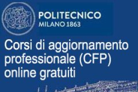 CORSI ONLINE GRATUITI POLITECNICO DI MILANO  Da Gennaio i nuovi Corsi per gli enti associati! 