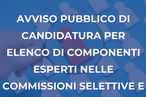 AVVISO PUBBLICO DI CANDIDATURA PER ELENCO DI COMPONENTI ESPERTI NELLE COMMISSIONI SELETTIVE E CONCORSUALI